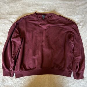 H&M Men's Deep Burgundy Crewneck Sweater